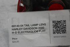 68140-04 TAIL LAMP LENS HARLEY DAVIDSON 2000 H-D ELECTRAGLIDE FLHT