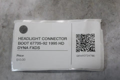 HEADLIGHT CONNECTOR BOOT 67705-92 1995 HD DYNA FXDS