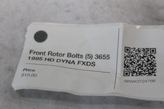Front Rotor Bolts (5) 3655 1995 HD DYNA FXDS
