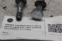 FRONT CALIPER BOLT 2PCS 90123-MB9-870 1982 HONDA GOLDWING GL1100A
