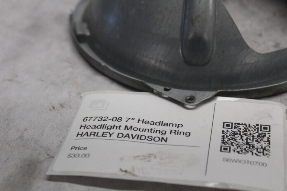 67732-08 7" Headlamp Headlight Mounting Ring HARLEY DAVIDSON