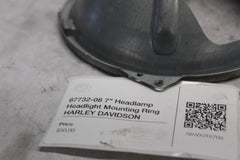 67732-08 7" Headlamp Headlight Mounting Ring HARLEY DAVIDSON