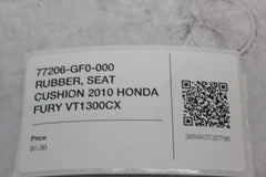 77206-GF0-000 RUBBER, SEAT CUSHION 2010 HONDA FURY VT1300CX