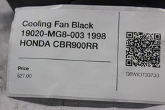 Cooling Fan Black 19020-MG8-003 1998 HONDA CBR900RR