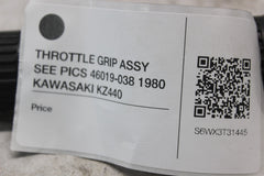 THROTTLE GRIP ASSY SEE PICS 46019-038 1980 KAWASAKI KZ440