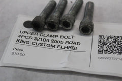 UPPER CLAMP BOLT 4PCS 3210A 2005 ROAD KING CUSTOM FLHRSI