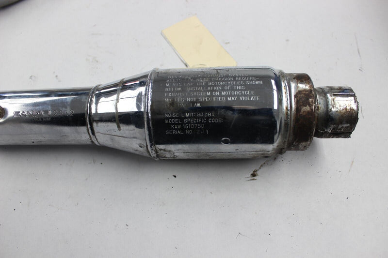 18002-1702 RIGHT EXHAUST MUFFLER 1993 KAWASAKI VULCAN 750