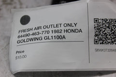 FRESH AIR OUTLET ONLY 64490-463-770 1982 HONDA GOLDWING GL1100A