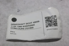 DRIVESHAFT BOOT 49006-1188 1986 KAWASAKI CONCOURS ZG1000