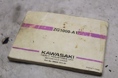 Owners Manual 1986 Kawasaki Concours ZG1000