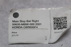 Main Step Bar Right 50635-MBW-000 2001 HONDA CBR600F4