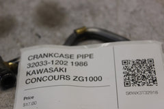 CRANKCASE PIPE 32033-1202 1986 KAWASAKI CONCOURS ZG1000