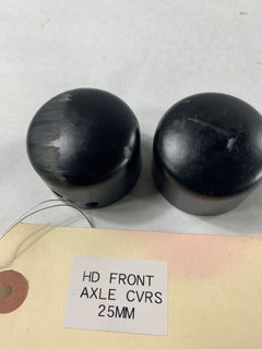Harley Davidson Domed Axle Covers Flat Black 25mm Touring Models 2008-2020