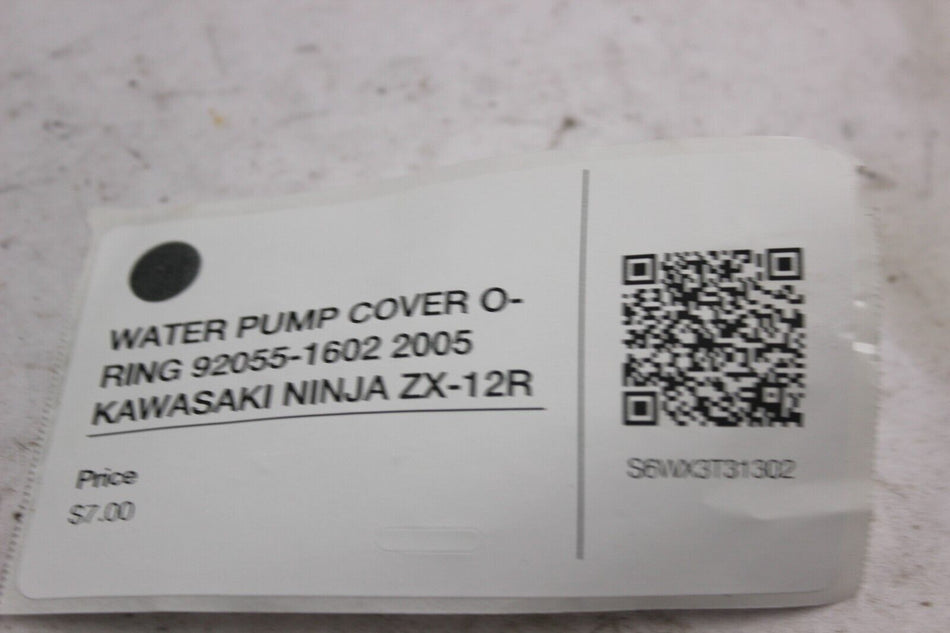 WATER PUMP COVER O-RING 92055-1602 2005 KAWASAKI NINJA ZX-12R
