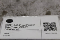 59211-74A Front Fender Side Trim HARLEY DAVIDSON