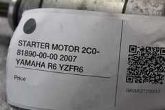 STARTER MOTOR 2C0-81890-00-00 2007 YAMAHA R6 YZFR6