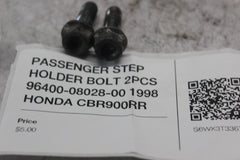 PASSENGER STEP HOLDER BOLT 2PCS 96400-08028-00 1998 HONDA CBR900RR