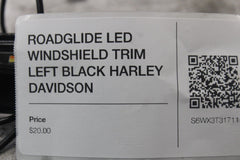 ROADGLIDE LED WINDSHIELD TRIM LEFT BLACK HARLEY DAVIDSON