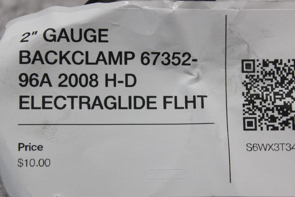 2" GAUGE BACKCLAMP 67352-96A 2008 H-D ELECTRAGLIDE FLHT