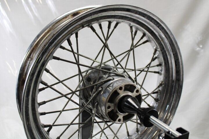 OEM Harley Davidson Front Spoke 16” X 3” Dual Hub No Bearings