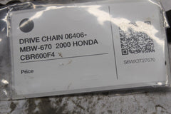 DRIVE CHAIN 06406-MBW-670  2000 HONDA CBR600F4