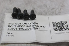 INSPECTION COVER BOLT 4PCS 940 2000 H-D ELECTRAGLIDE FLHT