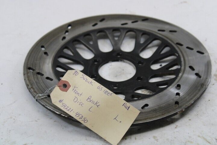 OEM Suzuki Motorcycle Front Brake Disc LEFT 59221-45250 1980 GS1100E Red