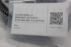 CLUTCH SHELL & SPROCKET, 36 TOOTH 37707-98A 2001 H-D SOFTAIL DUECE FXSTD