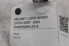 HELMET LOCK W/KEY 27016-5207  2002 KAWASAKI ZX-6