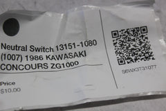 Neutral Switch 13151-1080 (1007) 1986 KAWASAKI CONCOURS ZG1000