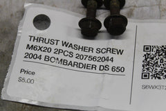 THRUST WASHER SCREW M6X20 2PCS 207562044 2004 BOMBARDIER DS 650