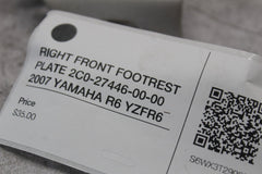 RIGHT FRONT FOOTREST PLATE 2C0-27446-00-00 2007 YAMAHA R6 YZFR6