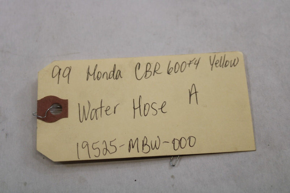 Water Hose A. 19525-MBW-000 1999 Honda CBR600F4