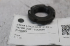 STEM LOCK NUT 51631-31F00 2001 SUZUKI SV650S