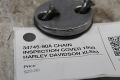 34745-90A CHAIN INSPECTION COVER 1998 HARLEY DAVIDSON XL883