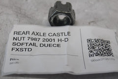 REAR AXLE CASTLE NUT 7987 2001 H-D SOFTAIL DUECE FXSTD
