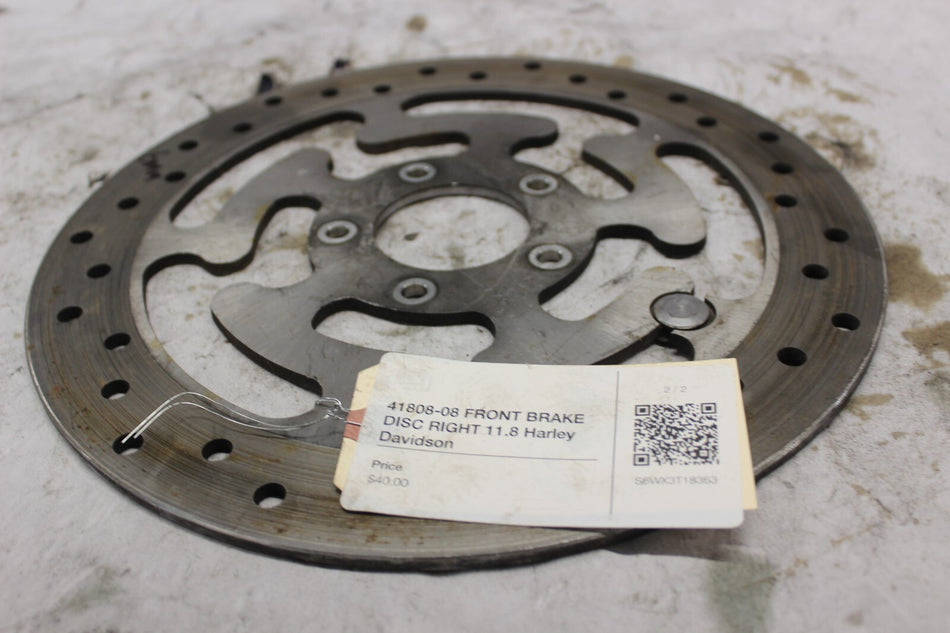 41808-08 FRONT BRAKE DISC RIGHT 11.8 Harley Davidson