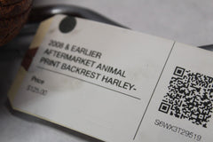 2008 & EARLIER AFTERMARKET ANIMAL PRINT BACKREST HARLEY-DAVIDSON