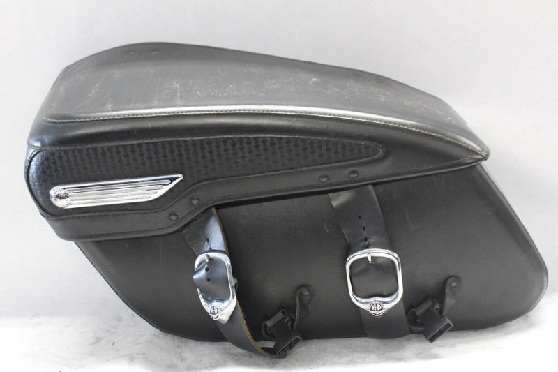 91138-09 LEATHER SADDLEBAG BASKET WEAVE RIGHT HARLEY DAVIDSON