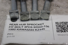 REAR HUB SPROCKET FIT BOLT 4PCS 92003-156 1980 KAWASAKI KZ440