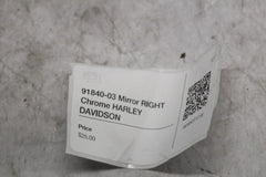 91840-03 Mirror RIGHT Chrome HARLEY DAVIDSON