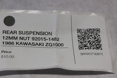 REAR SUSPENSION 12MM NUT 92015-1482 1986 KAWASAKI ZG1000