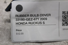 RUBBER BULB COVER 33180-GEZ-671 2009 HONDA RUCKUS S