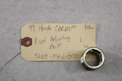 OEM Honda Motorcycle 1999 CBR600F4 Pivot Adjusting Bolt Left 52109-MBW-000