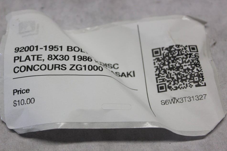 92001-1951 BOLT (6) DISC PLATE, 8X30 1986 KAWASAKI CONCOURS ZG1000