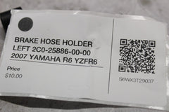 BRAKE HOSE HOLDER LEFT 2C0-25886-00-00 2007 YAMAHA R6 YZFR6