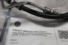 FRONT BRAKELINE DUAL CALIPER 43350-08 NON-ABS 2008 HARLEY-DAVIDSON STREETGLIDE