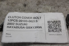 CLUTCH COVER BOLT 12PCS 09103-06213 2002 SUZUKI HAYABUSA GSX1300R