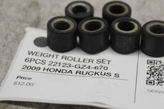 WEIGHT ROLLER SET 6PCS 22123-GZ4-670 2009 HONDA RUCKUS S