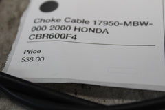 Choke Cable 17950-MBW-000 2000 HONDA CBR600F4